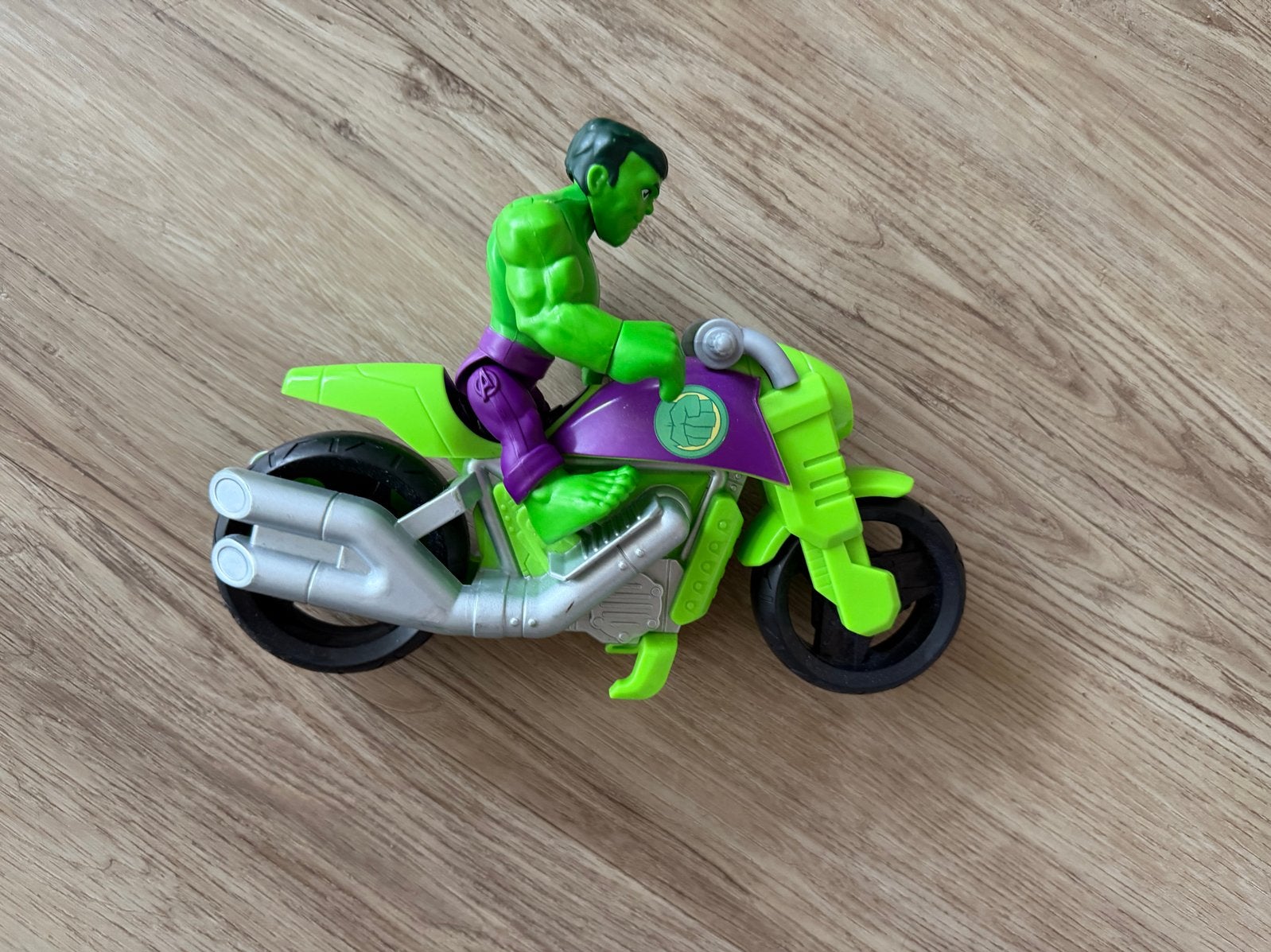 Hulk Motorfiets Speelgoed - Marvel Superheld Actiefiguur, Ophalen of Verzenden, Zo goed als nieuw