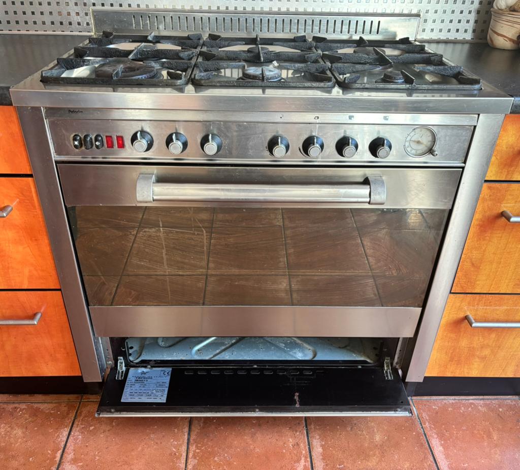 Pelgrim Oven met draaispit en 6-pits gasstel, Computers en Software, Interne voedingen, Gebruikt, Ophalen