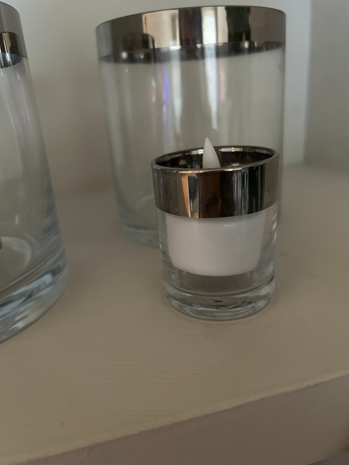 Riviera Maison Double Hurricane Small (met kleine beschadigi, Ophalen, Gebruikt, Overige materialen, Kandelaar