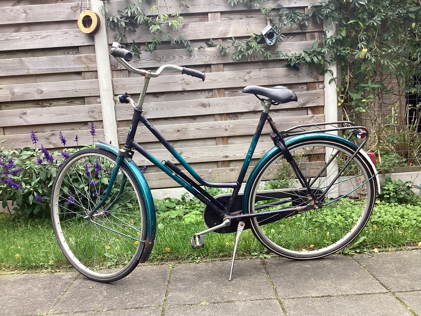 Damesfiets, stationsfiets, 28 inch met terugtraprem. Fr.58cm, Terugtraprem, Gebruikt, ., 56 cm of meer