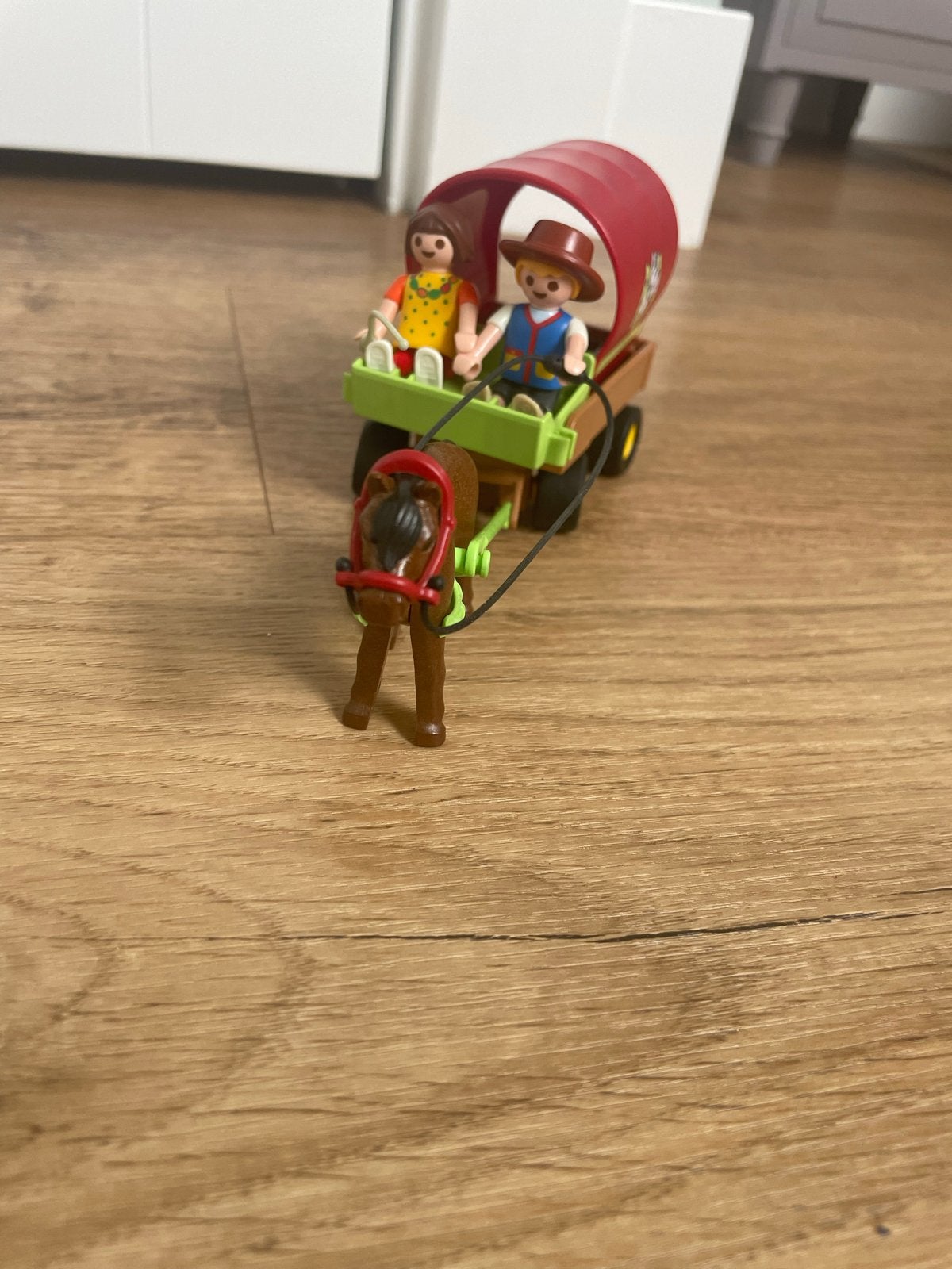Playmobil huifkar compleet, Ophalen of Verzenden, Zo goed als nieuw, Jongen of Meisje