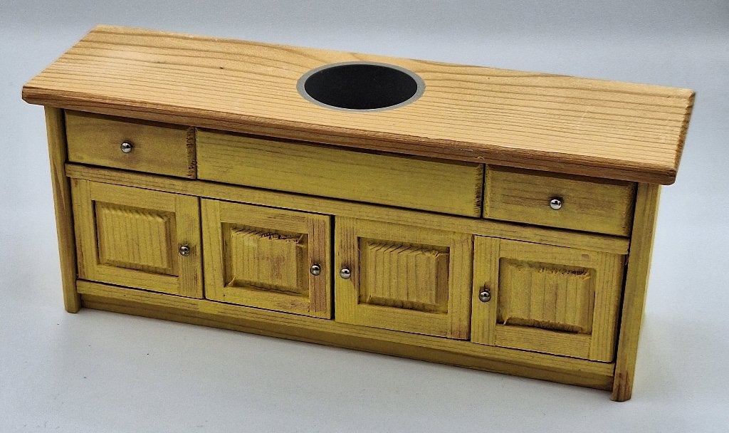 Houten aanrecht voor het poppenhuis, Ophalen of Verzenden, Poppenhuis