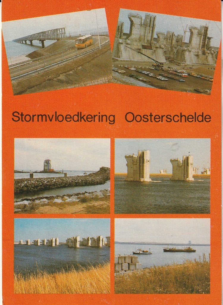 Stortvloedkering Oosterschelde 1983, Ophalen of Verzenden, 1980 tot heden, Gelopen, Zeeland