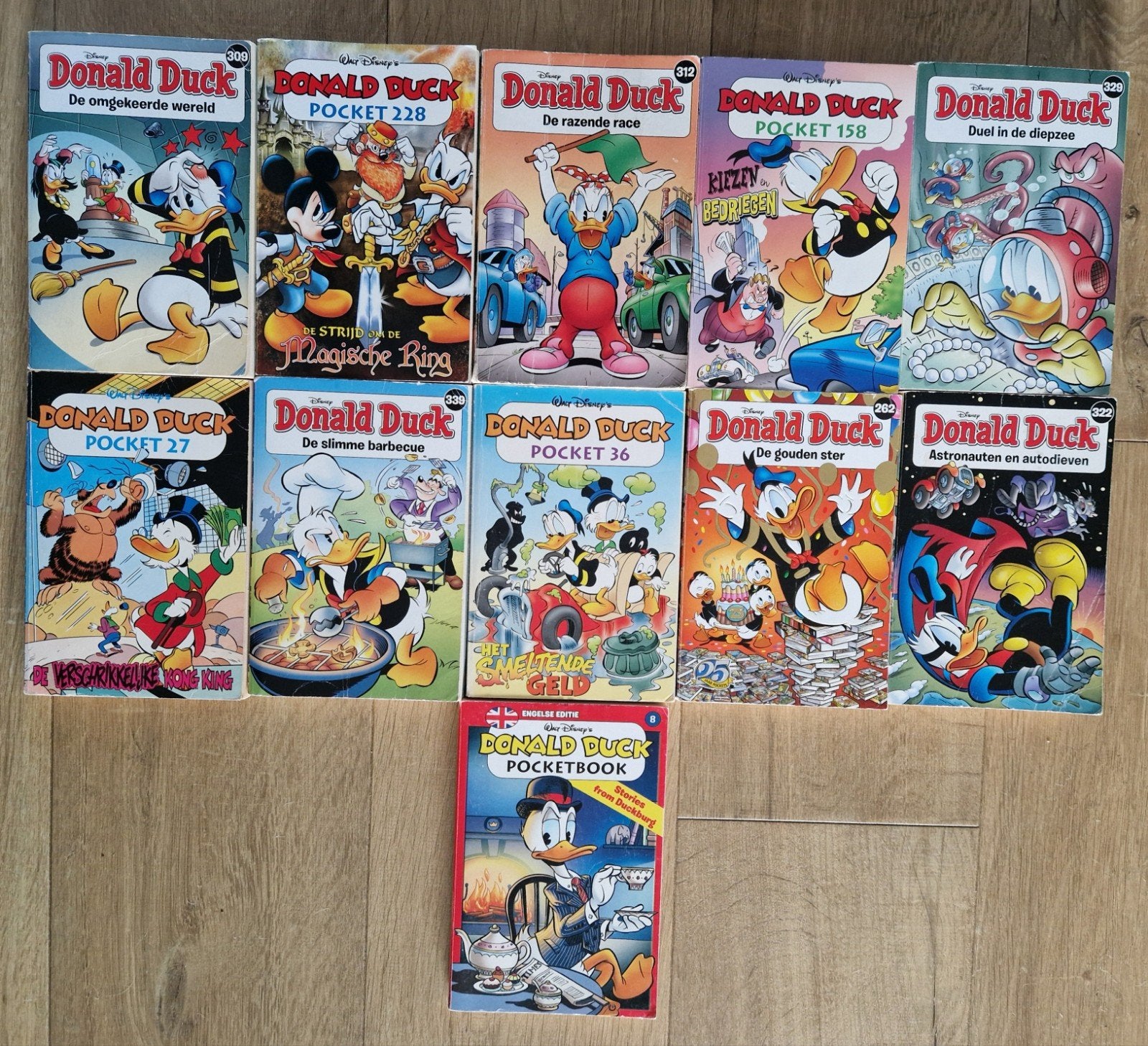 11 Donald Duck pockets., Meerdere comics, Ophalen, Gelezen, Europa
