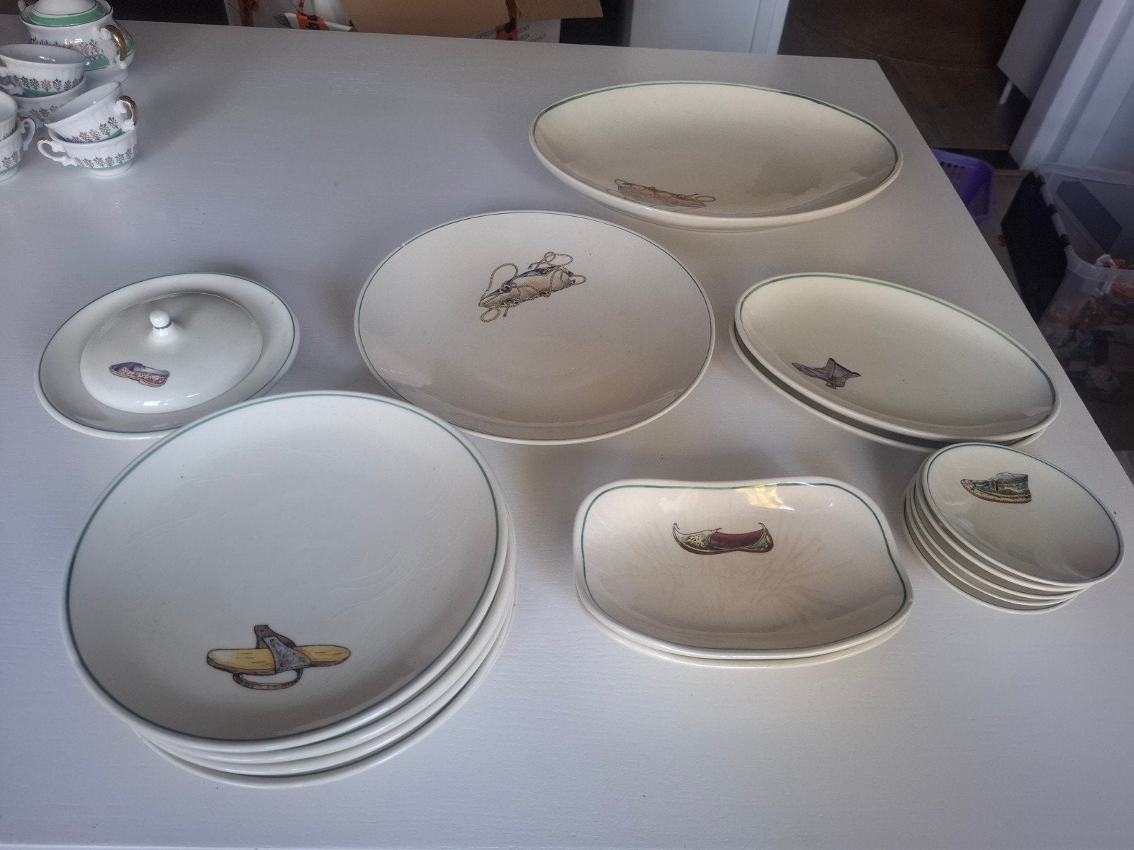 Vintage servies uit 1930, Antiek en Kunst, Ophalen of Verzenden