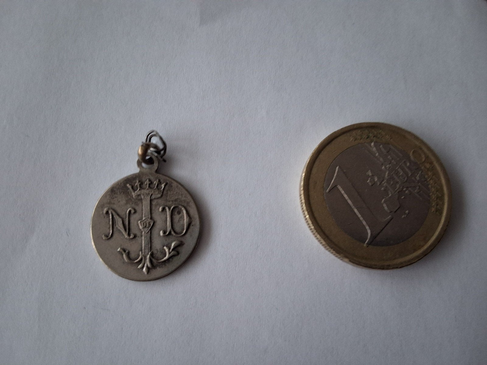 Religieuze Franse medaille Lourdes Maria Bernadette, Antiek en Kunst, Antiek | Religie, Ophalen of Verzenden