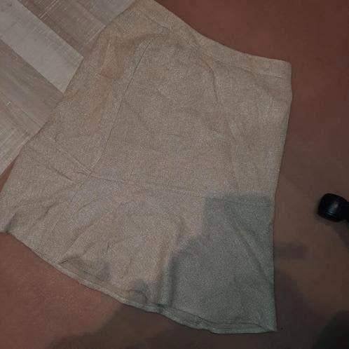 Feest rok 42 promiss, Verzenden, Beige, Maat 42/44 (L), Zo goed als nieuw