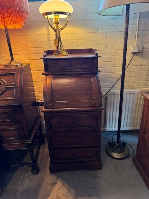 Bureau, Secretaire. Rolbureau, Huis en Inrichting, Bureaus, Ophalen, 56 cm, Secretaire, Antiek