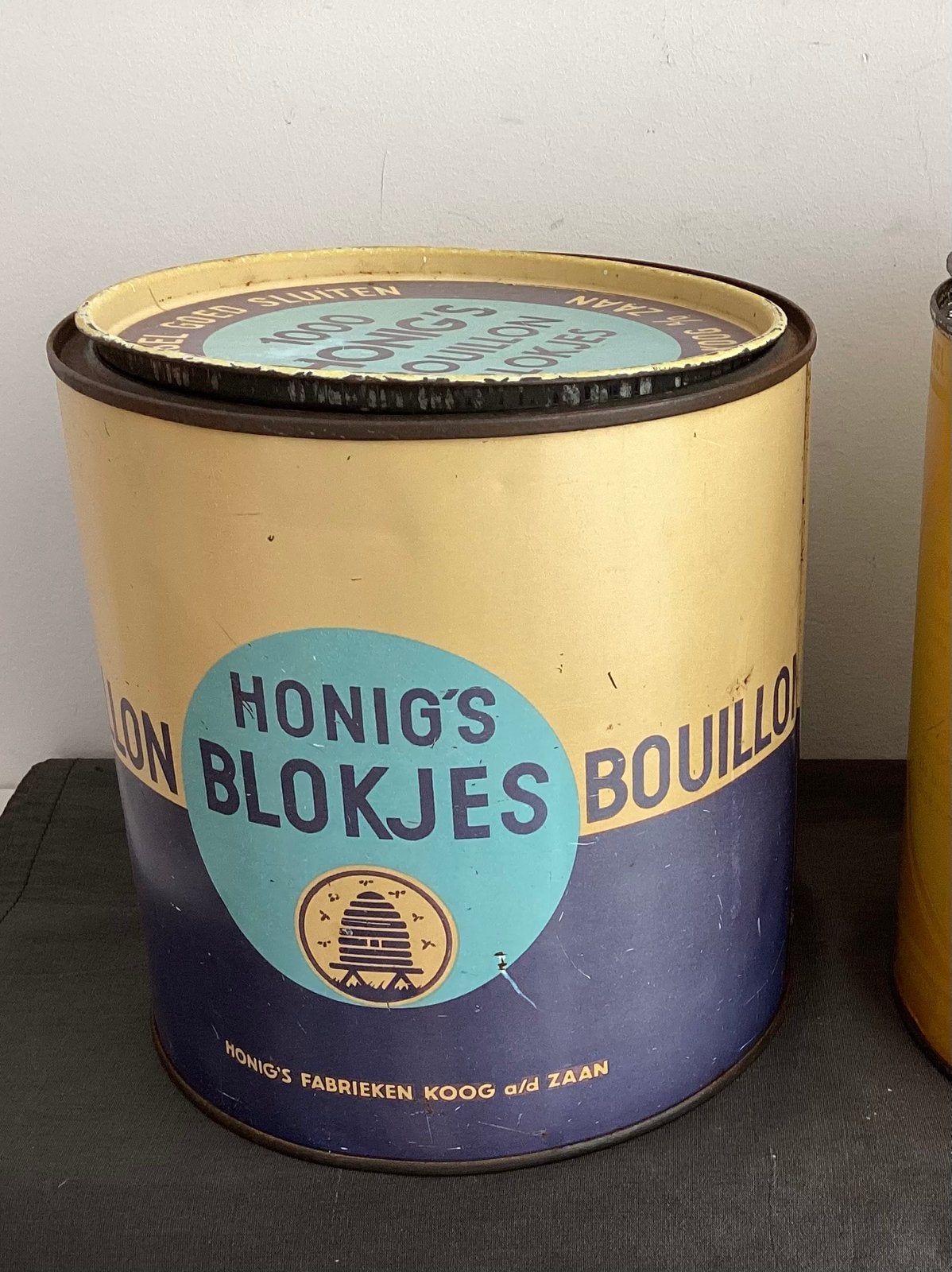 Vintage Honig blik voor soep smaak blokjes, Ophalen of Verzenden, Gebruikt, Overige