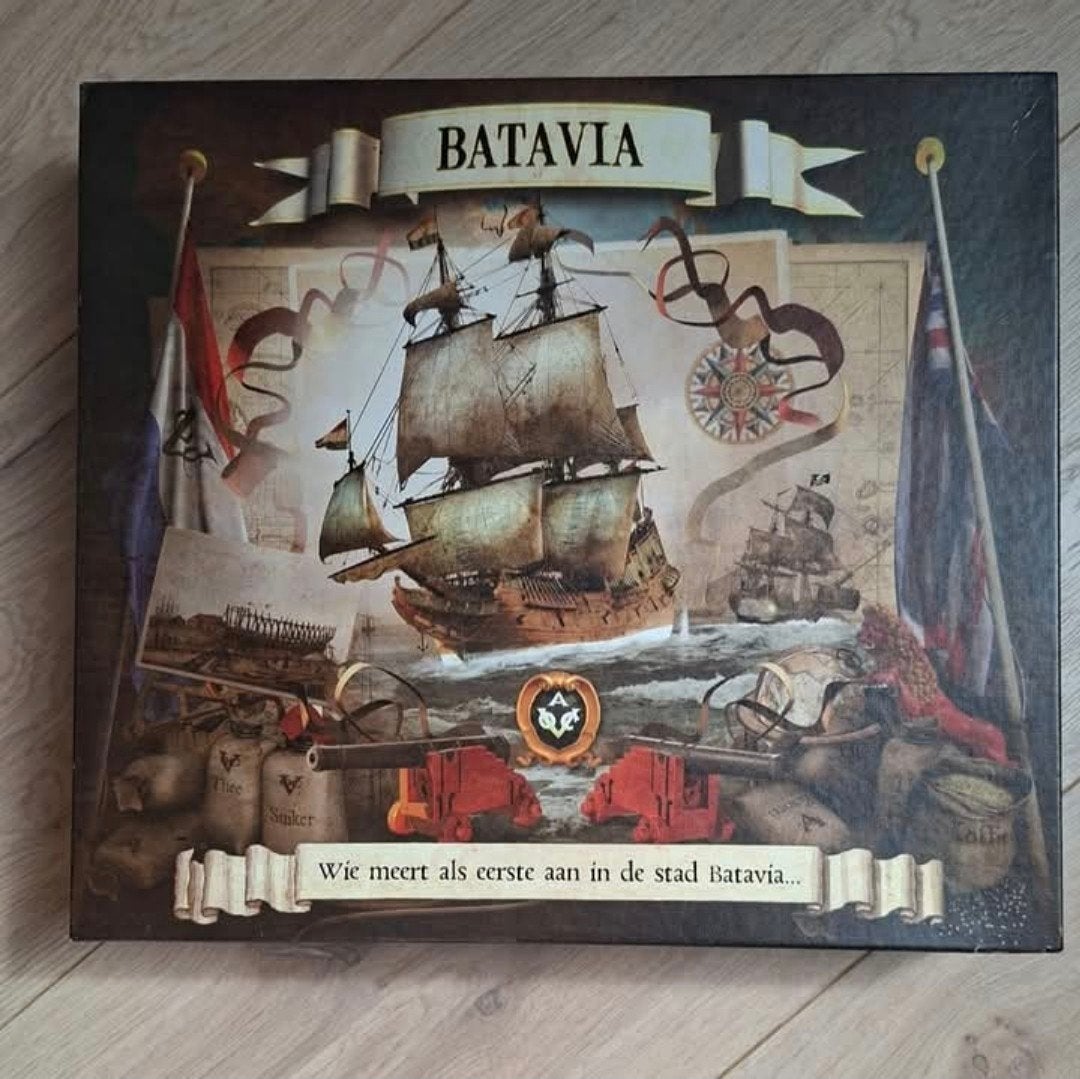 Batavia Bordspel - Strategisch Handelsspel, ZGAN, Hobby en Vrije tijd, Ophalen of Verzenden, Zo goed als nieuw, Queen Games