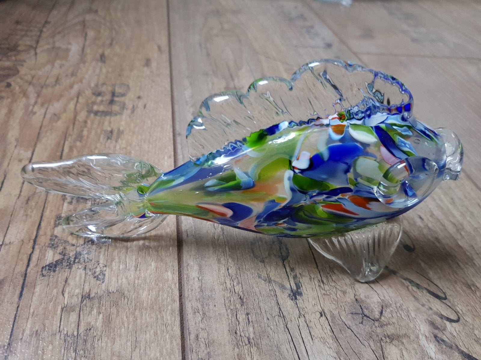 murano glaswerk vis / vissen van glas / design glaswerk, Antiek en Kunst, Ophalen of Verzenden, Object, Glas, Handgemaakt