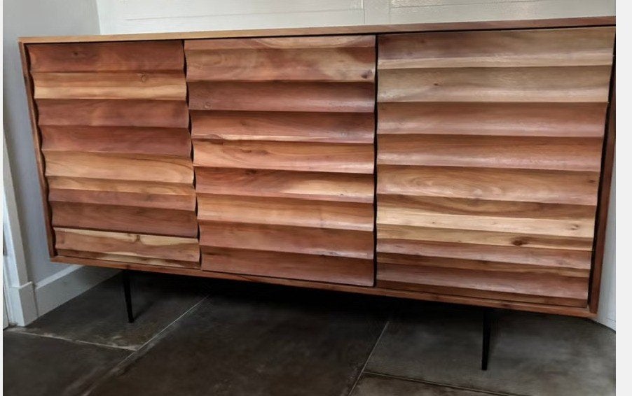Zgan sklum petter dressoir., Ophalen, 100 tot 150 cm, Zo goed als nieuw, Modern