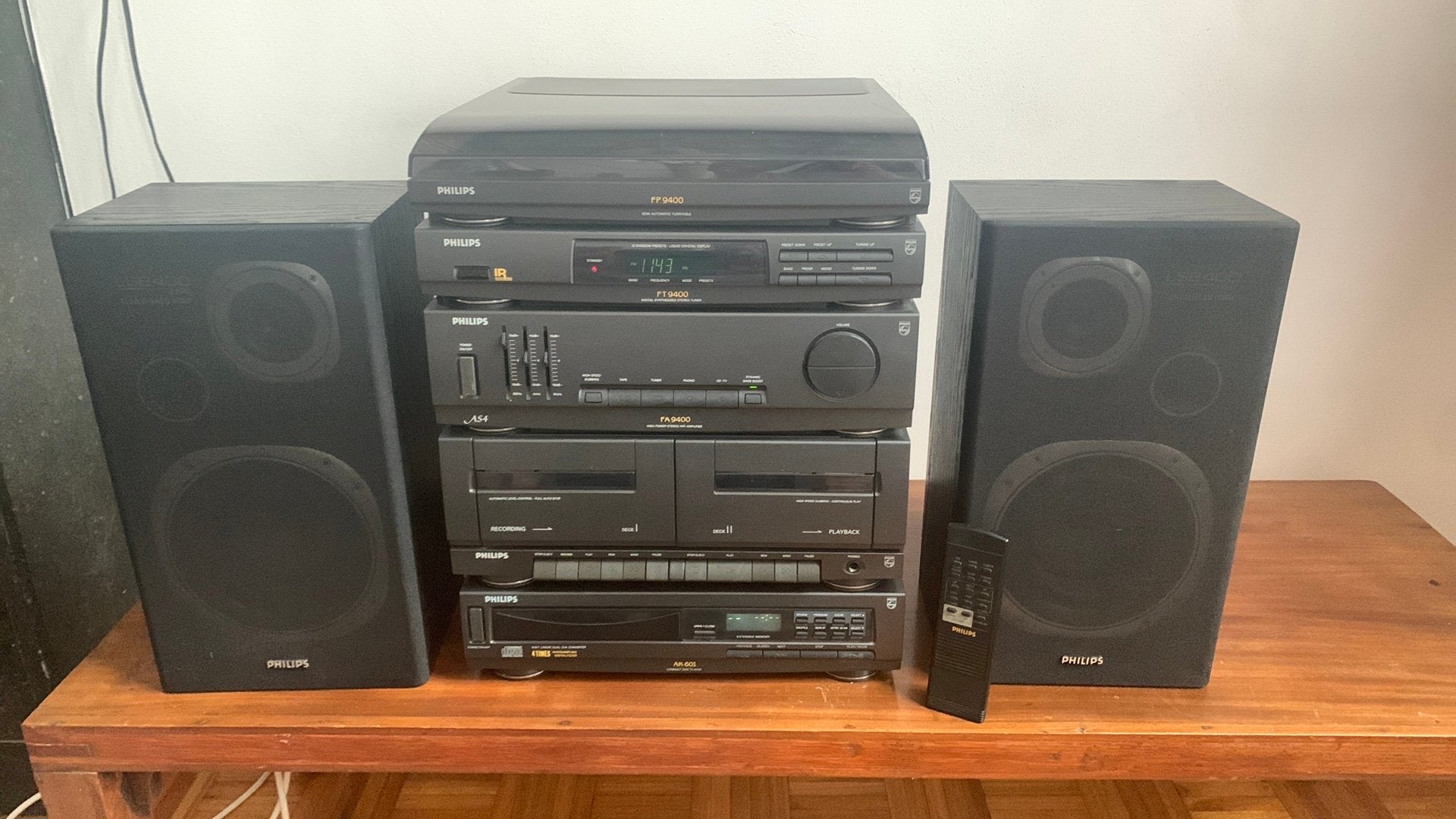 Philips(platenspeler, radio, versterker, cassette, CD), Audio, Tv en Foto, Stereo-sets, Ophalen, Gebruikt, Cd-speler, Philips