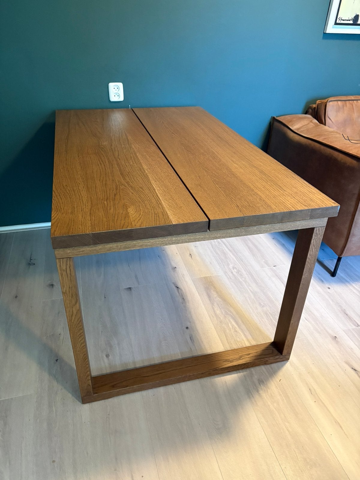 Moderne eettafel 140x85x75, Huis en Inrichting, Tafels | Eettafels, Ophalen, 100 tot 150 cm, 50 tot 100 cm, Zo goed als nieuw