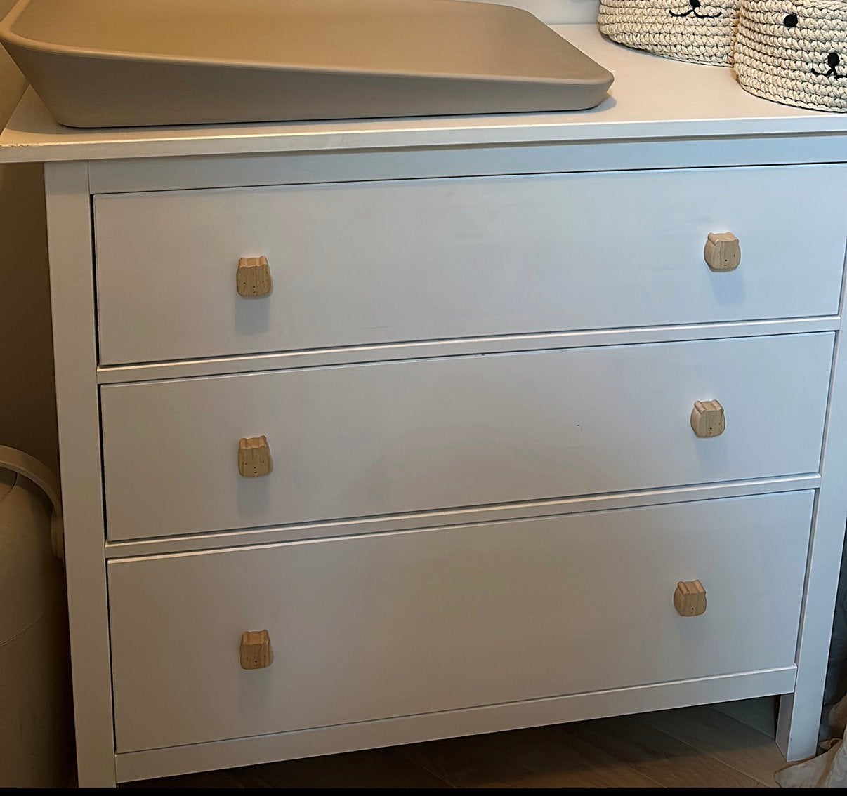 IKEA Hemnes ladekast/commode met Zara knoppen, Kinderen en Baby's, Ophalen, 50 tot 70 cm, 100 cm of meer, Zo goed als nieuw
