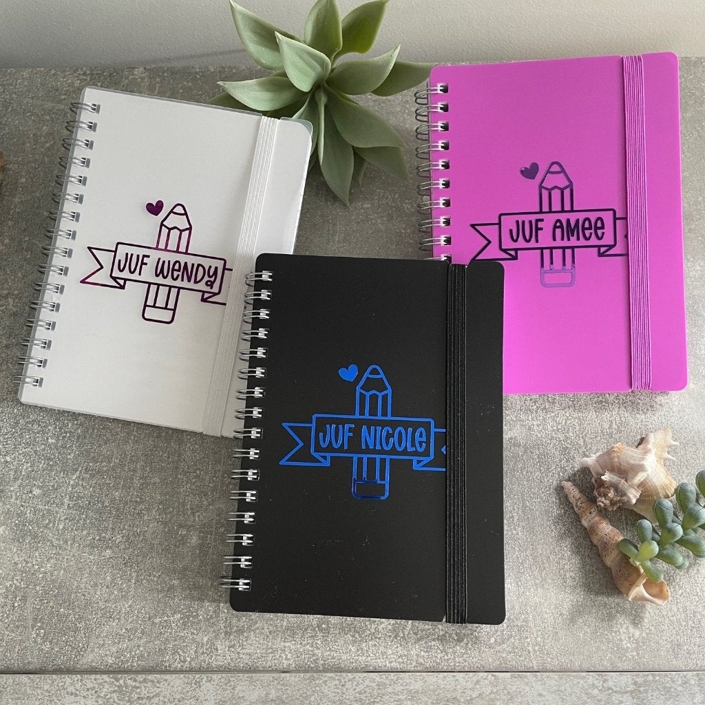 Bedankt Notitieboek juf of meester gepersonaliseerd, Ophalen of Verzenden, Nieuw