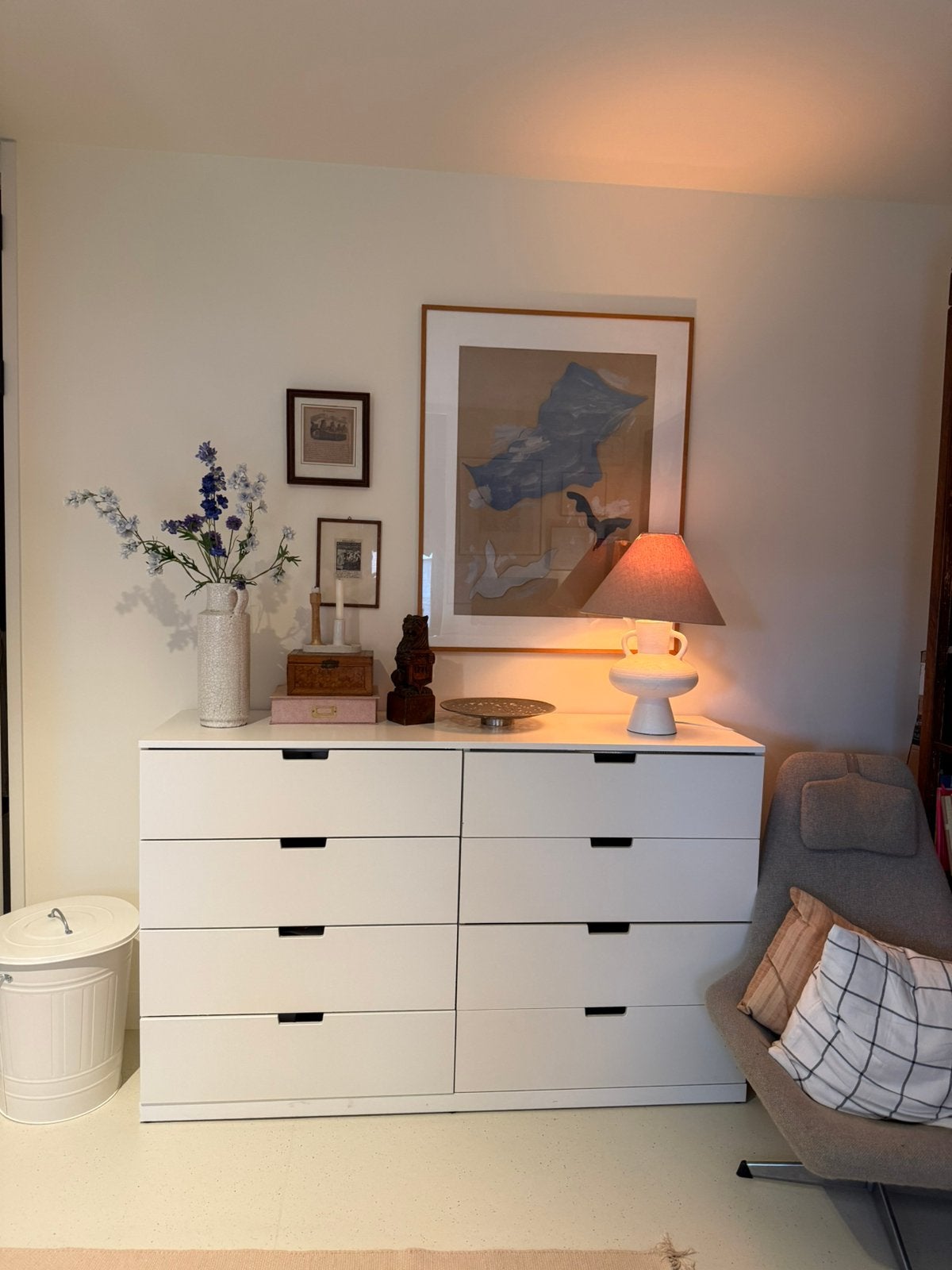 Nordli ladekast 8 lades, Gebruikt, 5 laden of meer, Minder dan 100 cm, 25 tot 50 cm