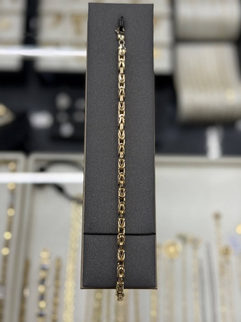 14 Karaat Goud - Konings Armband - Nieuw - 10.72 Gram, Ophalen of Verzenden, Nieuw, Goud, Goud
