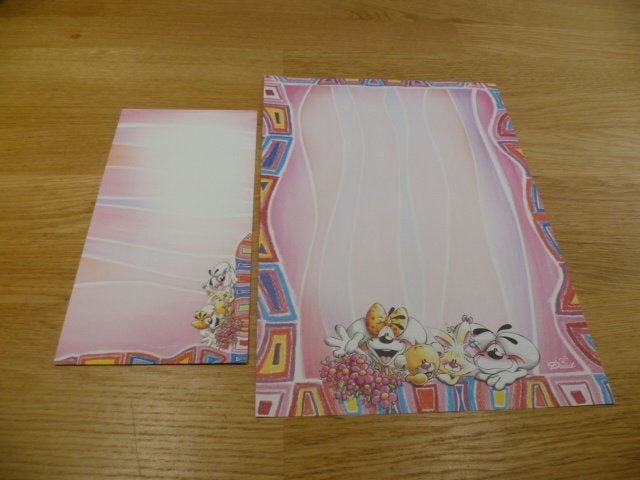 A4 Diddl 1 vel briefpapier + bijpassende envelop nr 152, Verzamelen, Diddl, Nieuw, Papier, Kaart of Schrift, Verschillende figuren