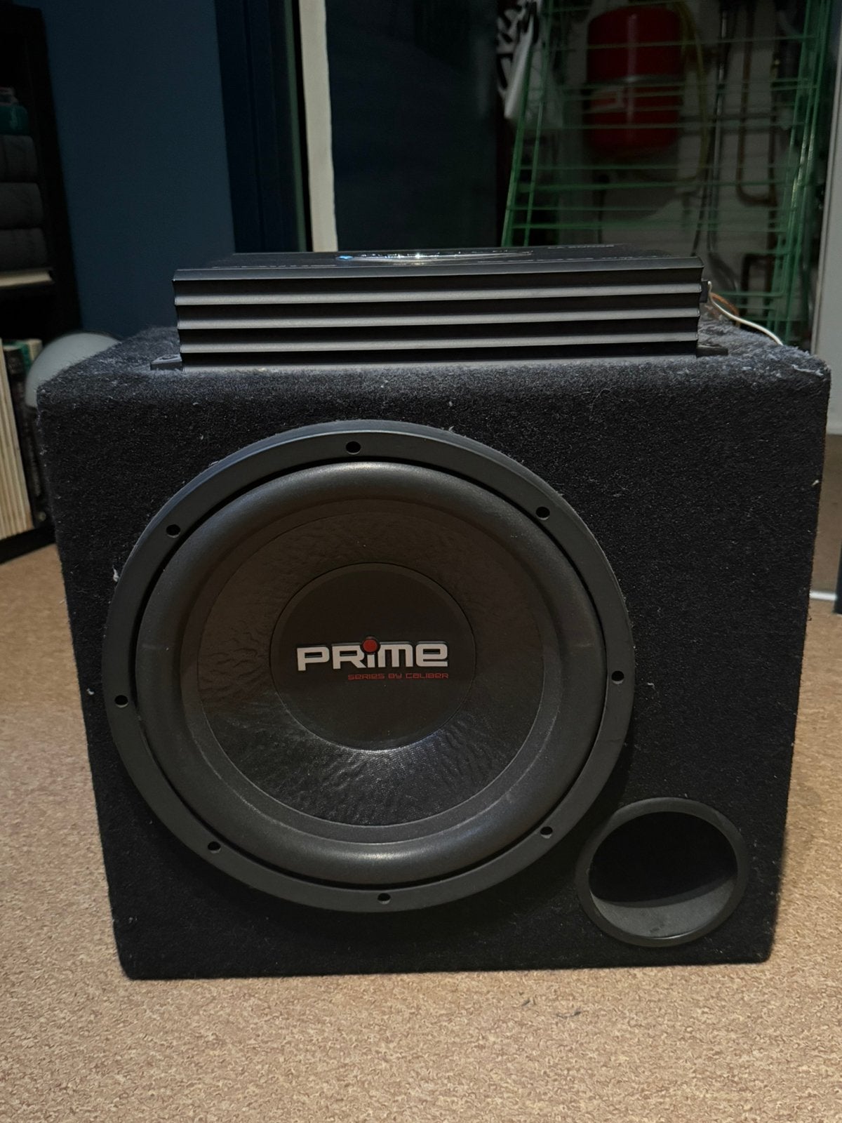 Caliber Prime subwoofer + CA 2000B 2000W mono versterker, Ophalen, Zo goed als nieuw