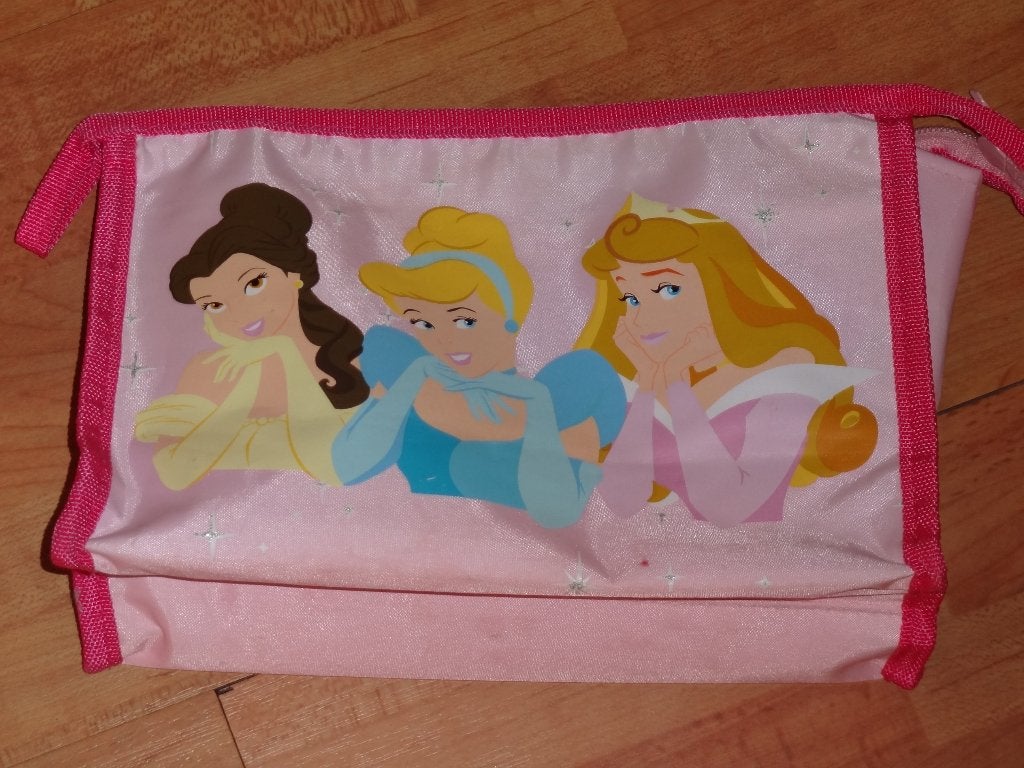 Roze Disney Princess toilettas - Belle, Assepoester, Aurora, Sieraden, Tassen en Uiterlijk, Toilettassen, Ophalen of Verzenden