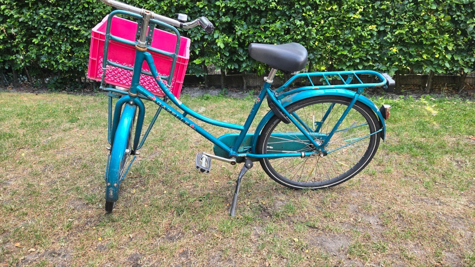 Gazelle Madelief kinderfiets met voordrager en krat, Ophalen, Gebruikt, Terugtraprem, Gazelle