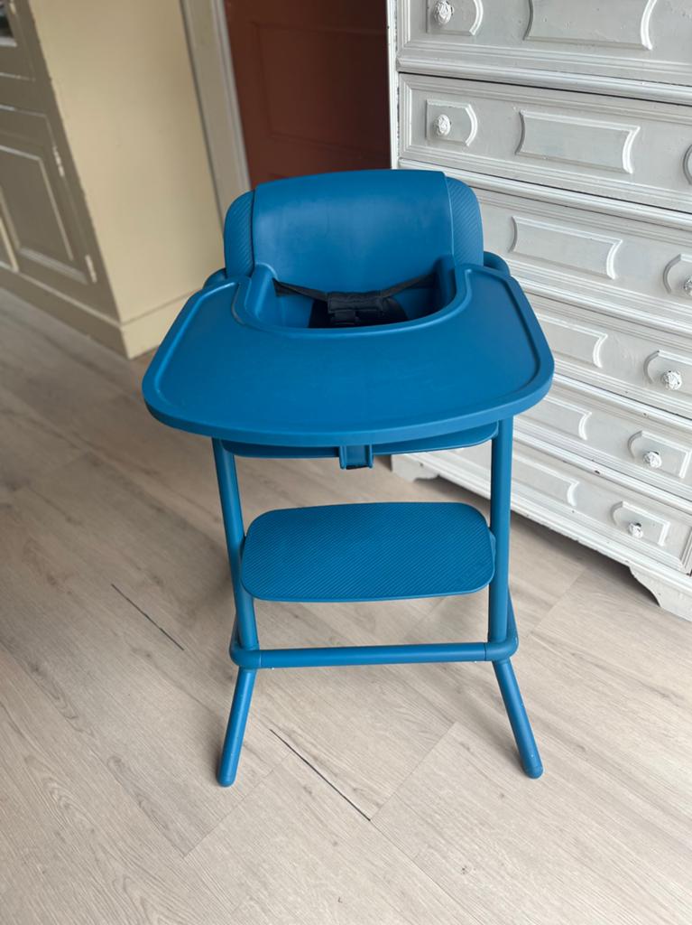 Cybex kinderstoel Lemo - Petrol blauw, Ophalen of Verzenden, Zo goed als nieuw, Meegroeistoel, Gordel(s)