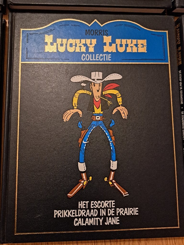 Lucky luke verzamelalbum van Morris, Eén stripboek, Ophalen of Verzenden, Zo goed als nieuw, Morris