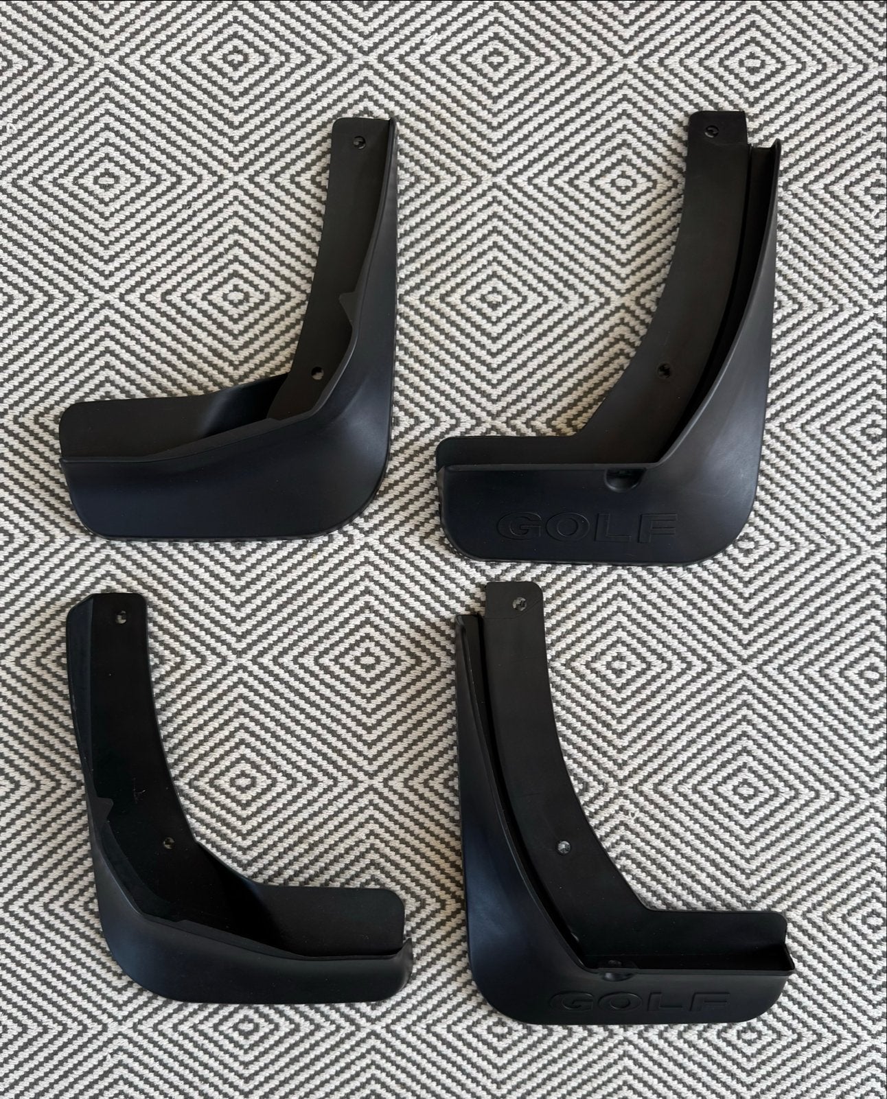 Spatlappen set voor Volkswagen Golf (voor en achter), Ophalen of Verzenden, Nieuw, Volkswagen, Spatbord