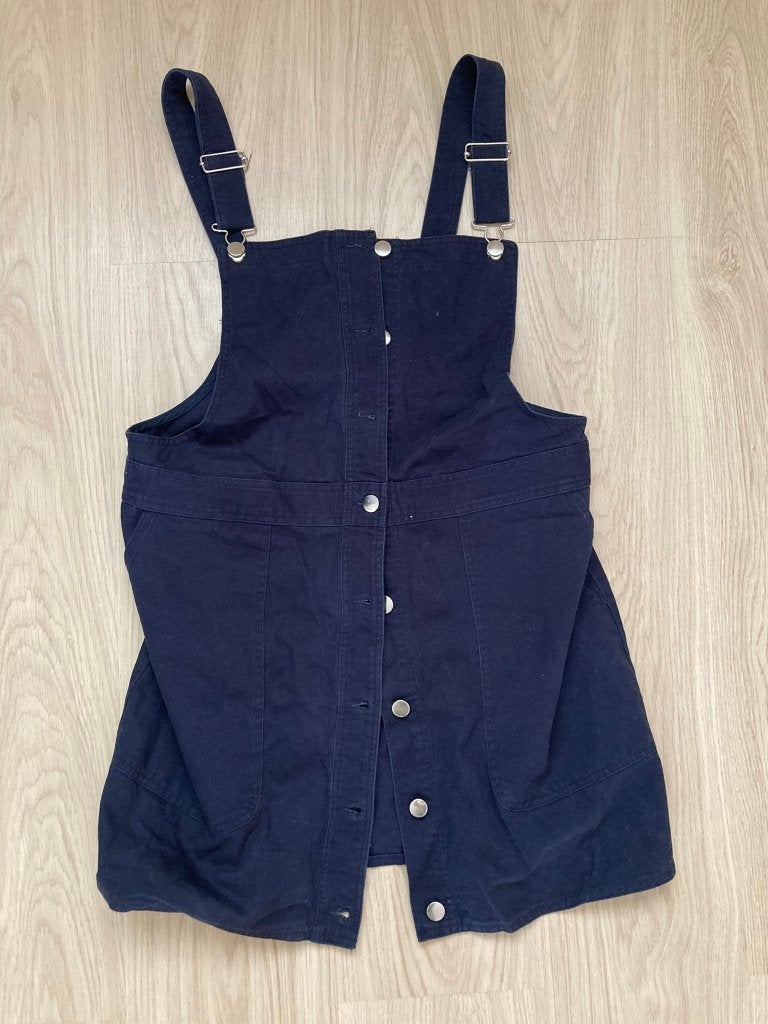 Mango, donkerblauw tuinjurk, maat L, Mango, Blauw, Maat 42/44 (L), Nieuw