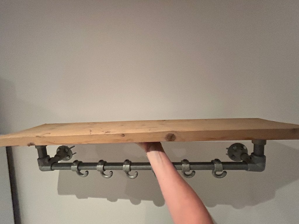 Kapstok steigerhout, Zo goed als nieuw, Minder dan 100 cm, Hout, Ophalen
