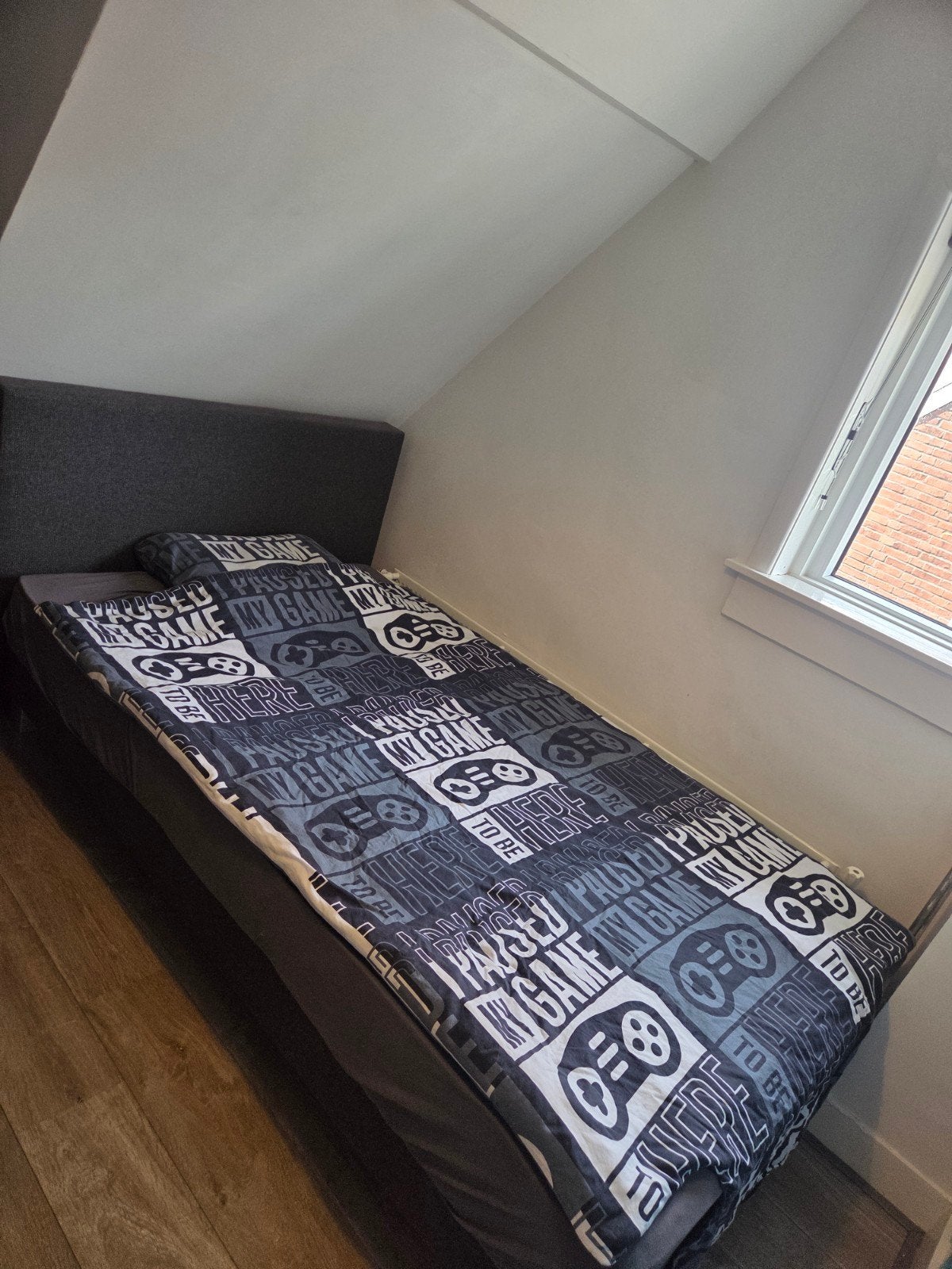 twijffelaar met hoofdbord en matras, Huis en Inrichting, Ophalen, Gebruikt, Twijfelaar, 120 cm