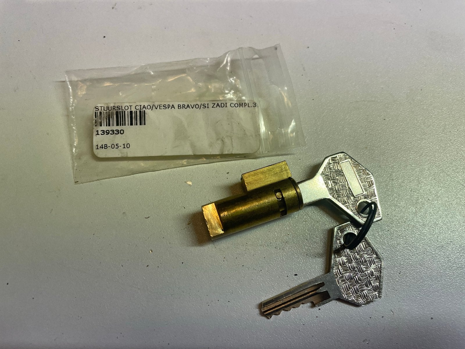 Stuurslot 6mm voor Piaggio Vespa Ciao, Bravo, Si, Zadi, Ophalen of Verzenden, Nieuw, Overige typen, Piaggio