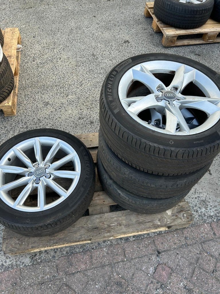 Velgen met banden AudiA6, Ophalen, 18 inch, Gebruikt, 255 mm