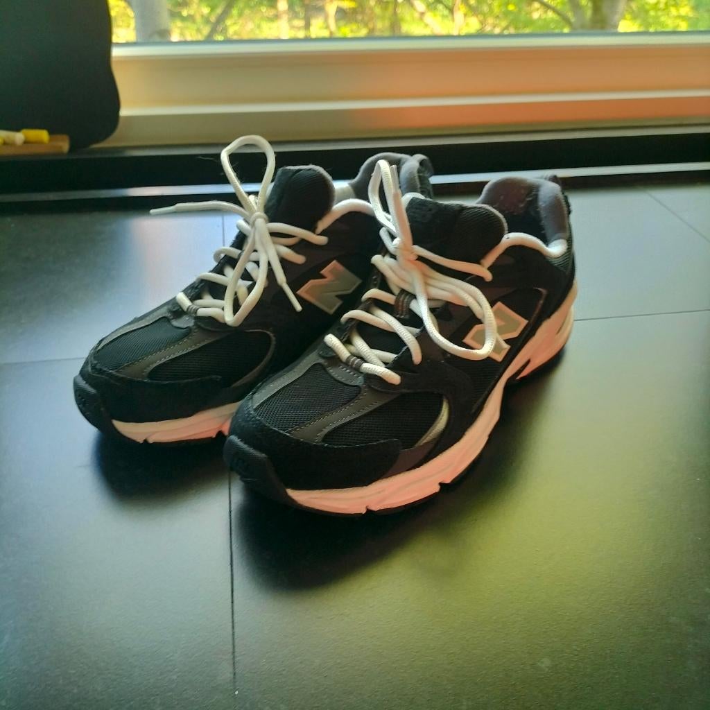 New balance 530 dames, Ophalen, MET Jeans, Zwart, Sneakers of Gympen