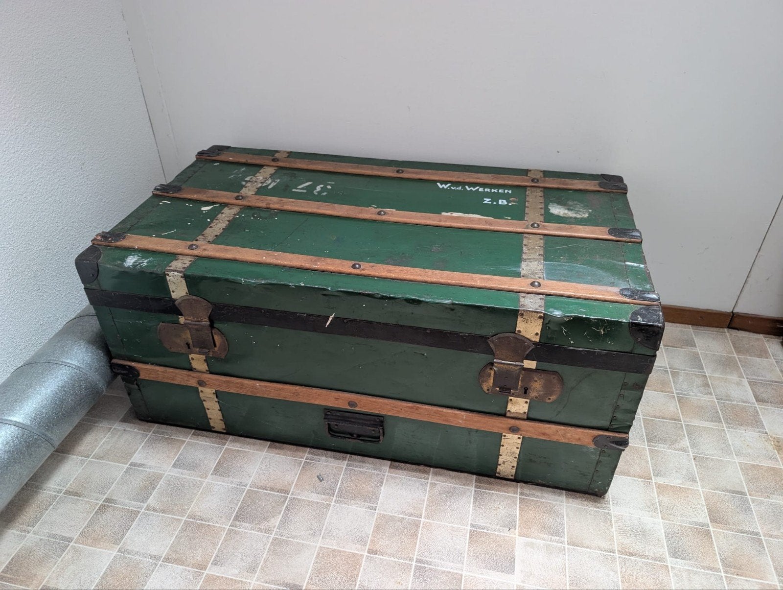Vintage Groene Kist, Ophalen