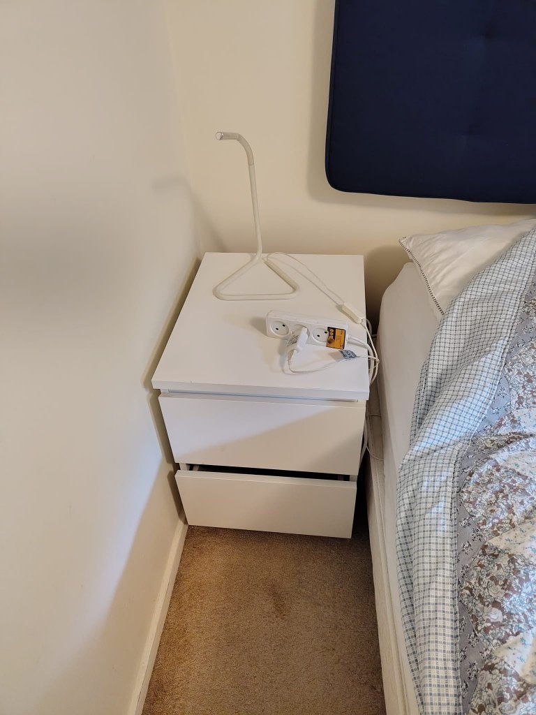 2 Nachtkasten IKEA, Ophalen, 1 of 2 laden, Zo goed als nieuw, Minder dan 100 cm