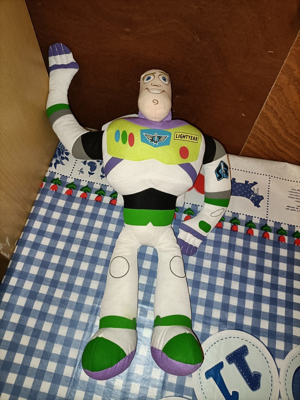 Buzz Lightyear knuffel Toy Story 42 cm groot, Ophalen of Verzenden, Zo goed als nieuw, Meisje