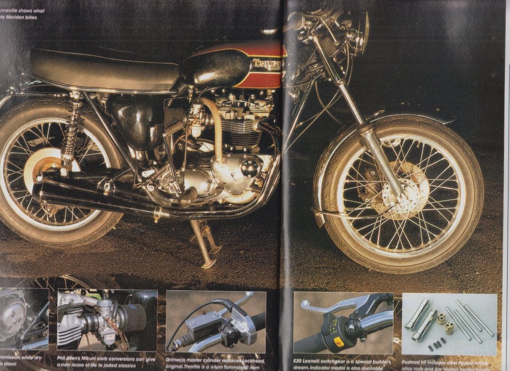 Motorcycle Triumph Bonneville T140 classic bike, Verzenden, Gelezen