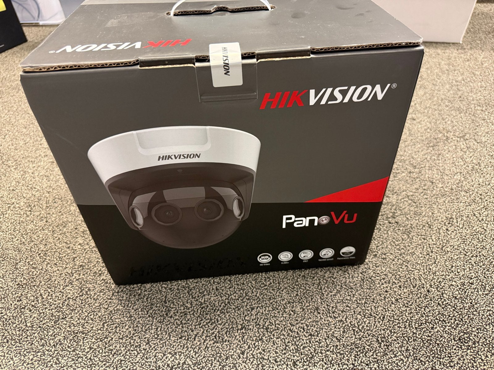 Hikvision PanoVu Panoramische Netwerk Dome Camera met paal, Ophalen of Verzenden, Nieuw, Buitencamera
