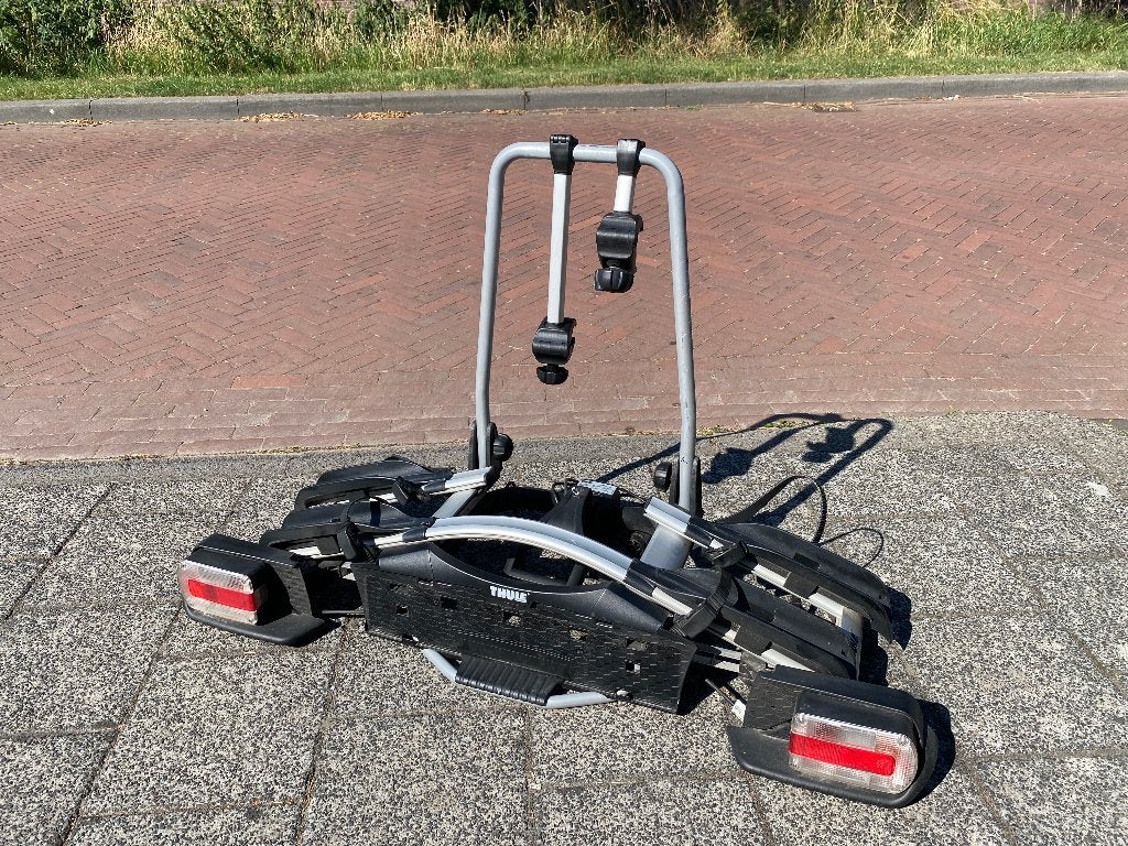 Thule Euroway 921 Fietsendrager trekhaak, Auto diversen, Fietsendragers, Gebruikt, Trekhaakdrager, 2 fietsen, Elektrische fiets