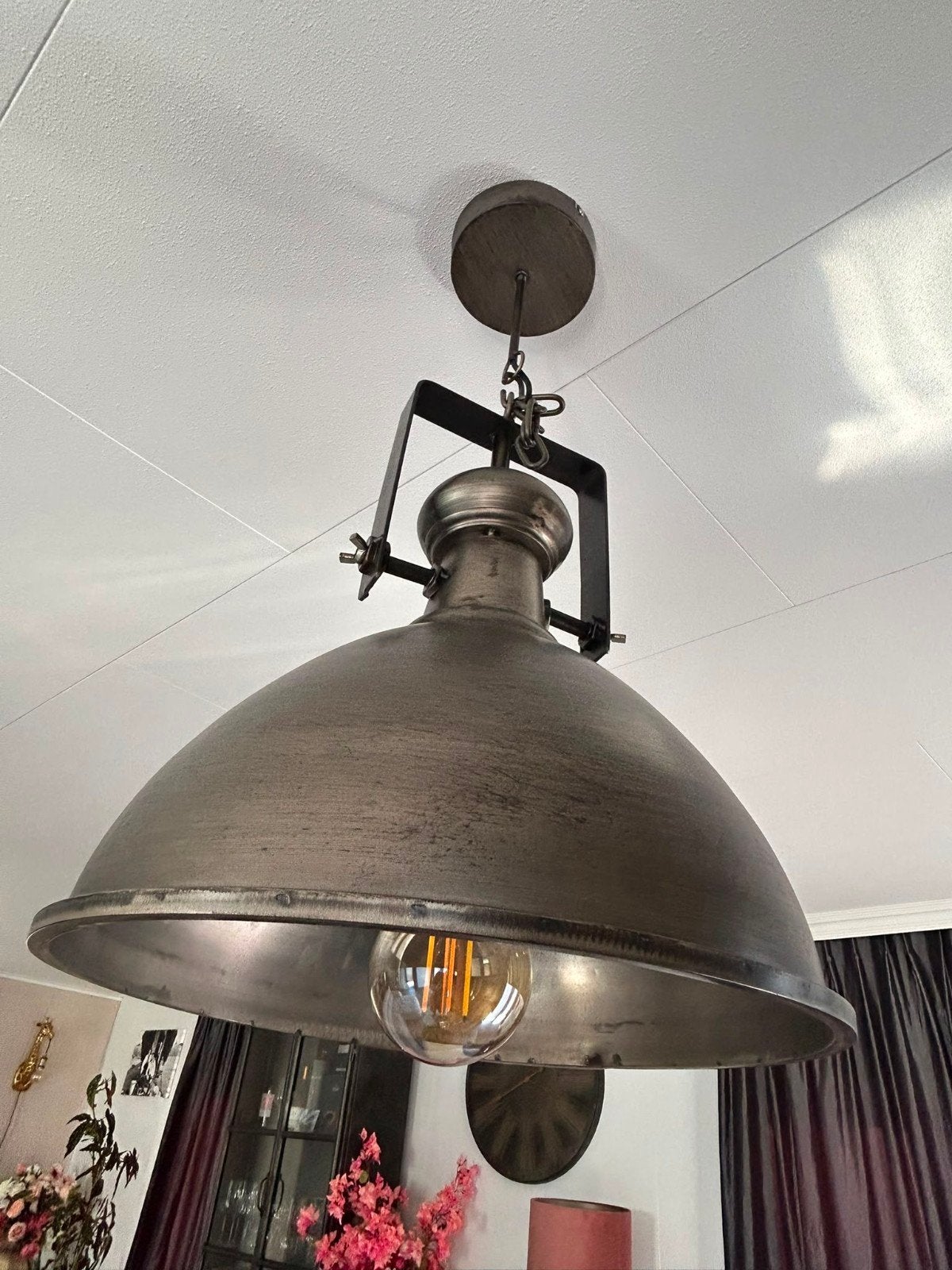 2 prachtige industriële/landelijke hanglampen van Pronto, Ophalen of Verzenden, Nieuw, Metaal