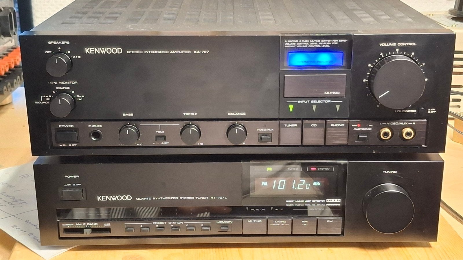 KENWOOD KA-727 stereo versterker MM/MC PHONO 110W, Overige merken, Ophalen of Verzenden, Zo goed als nieuw, 60 tot 120 watt