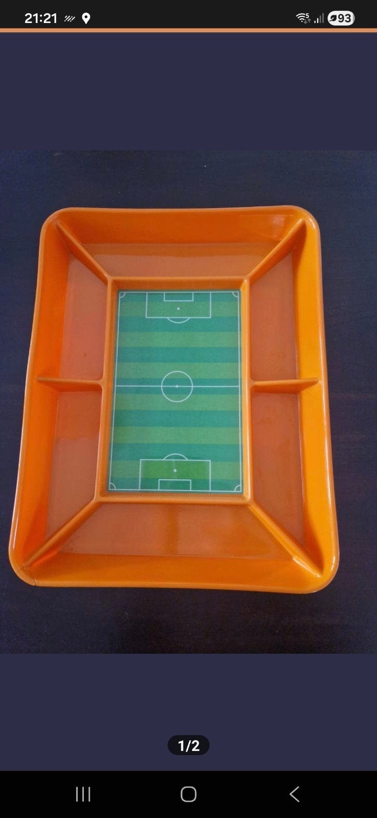 Voetbalveld hapjes dienblad, Maat XL, Ophalen of Verzenden, Overige typen
