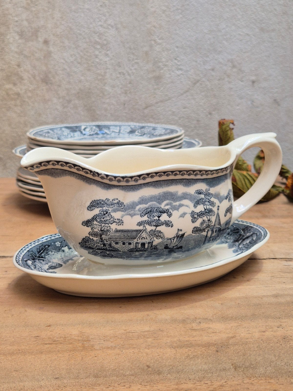 Vintage Arabia Finland Maisema servies – Sauskom & Borden.vi, Ophalen of Verzenden