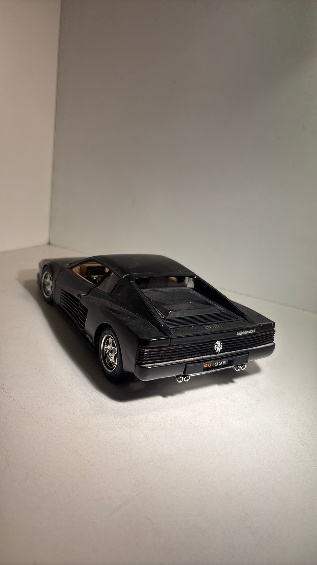 Ferrari testarossa black bburago 1.18, Ophalen of Verzenden, Bburago, A, A