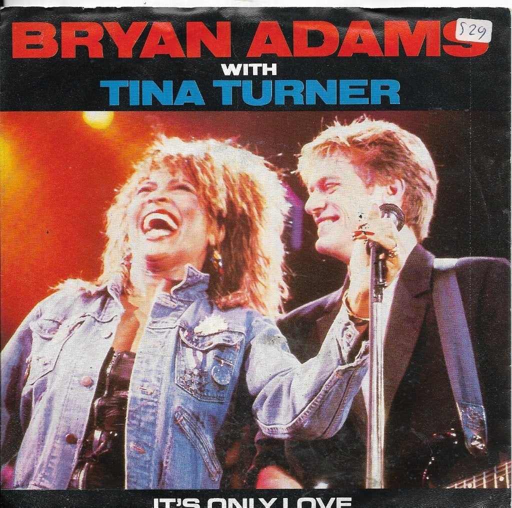 Bryan Adams & Tina Turner-It's only love, Gebruikt, 7 inch, Pop, Fotohoes