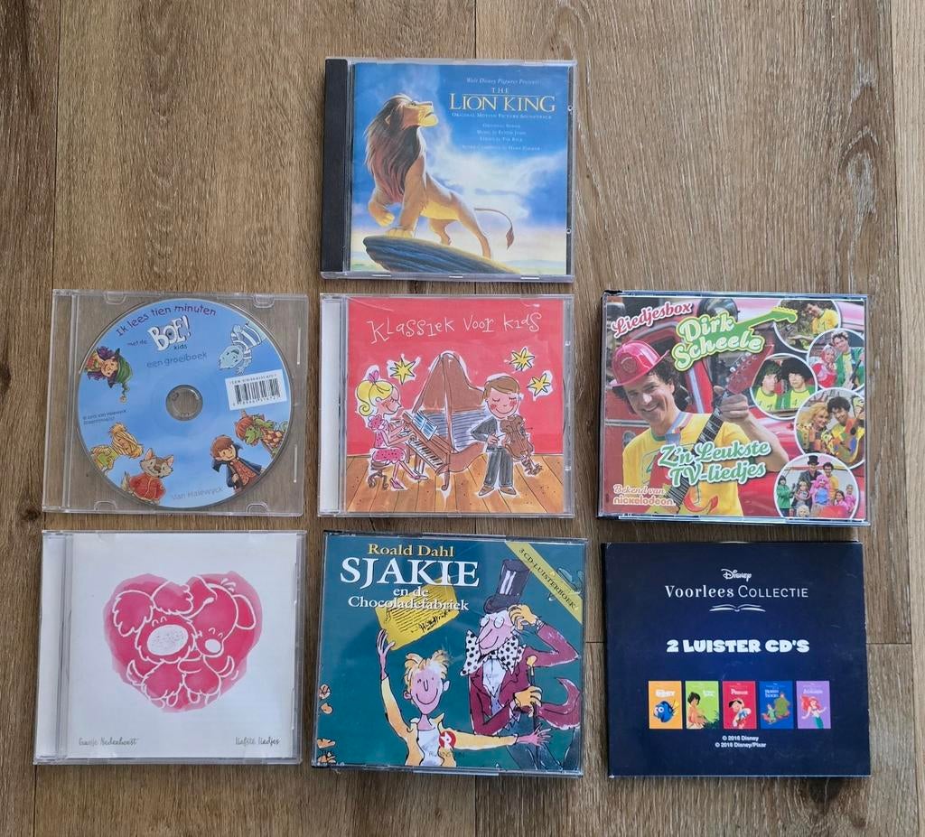 Kinder CD's: Muziek en Verhaaltjes (7 stuks), Ophalen of Verzenden, Gebruikt, Muziek, 6 tot 9 jaar