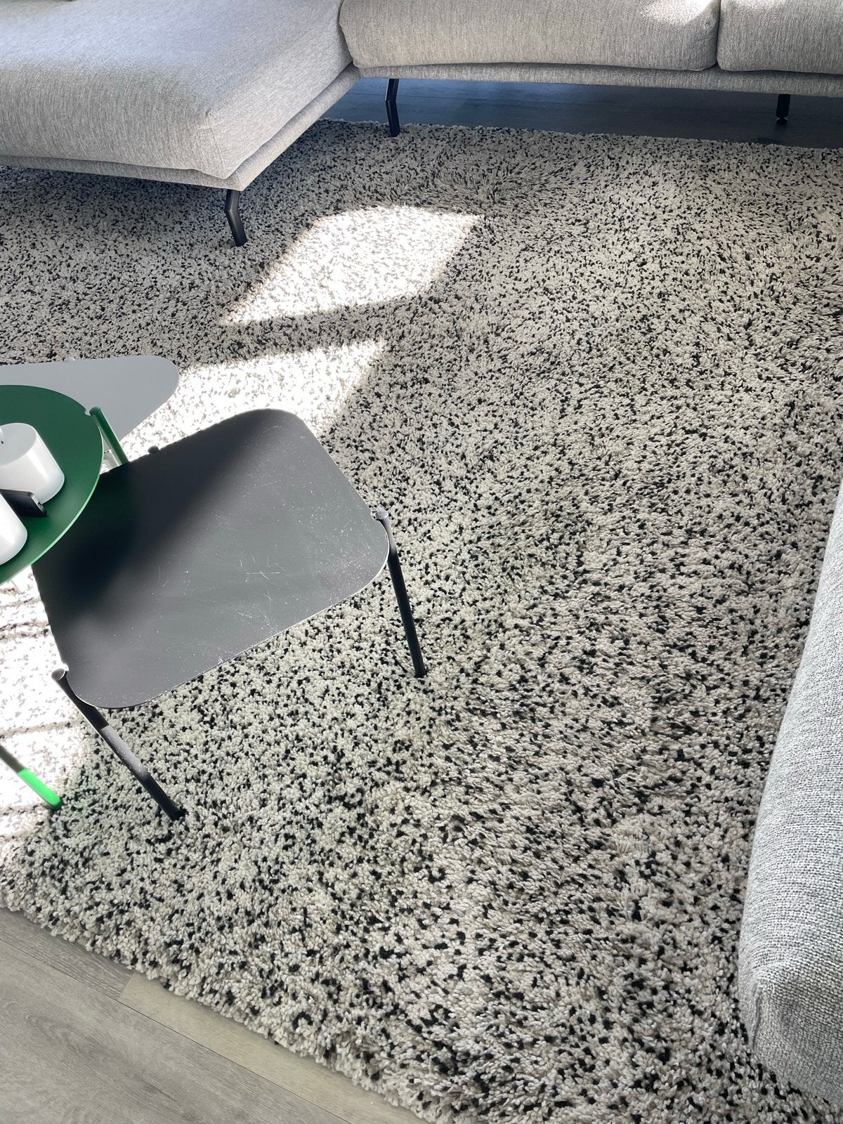 2x IKEA Vindum vloerkleed grijs/wit/zwart (lichte gebruikers, Ophalen, Gebruikt, 200 cm of meer, Grijs