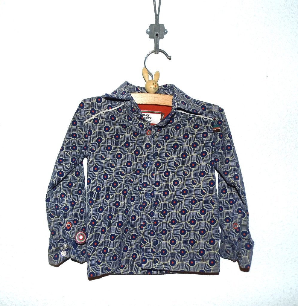 mooie 4 Funky Flavours shirt hemd maat 74 -80, Ophalen of Verzenden, Zo goed als nieuw, 4 Funky Flavours, Jongetje